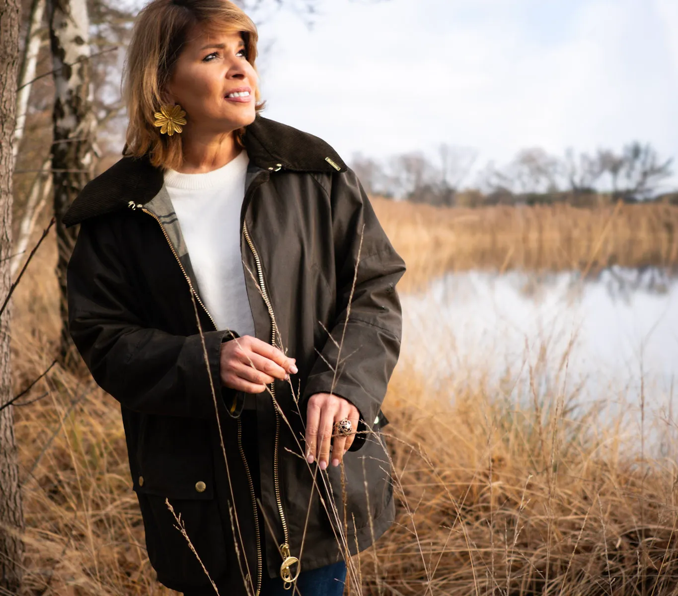 Katrien met zicht op zee